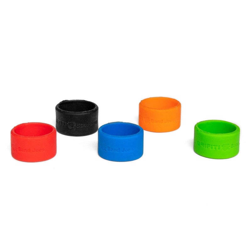 GRIFITI Band Joes 1.25 x .5 Inch, 2.5" circumference, 0.8" diameter 5 Pack Assorted Colorful Rubberbands Posters, Magic, Ring, Pen, Art, Cooking, Cord Wraps, Longer Lasting Strong Silicone Rubber Elastic Bands Mini Small Siliconebands - Image 1